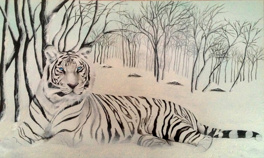 Tiger im Schnee