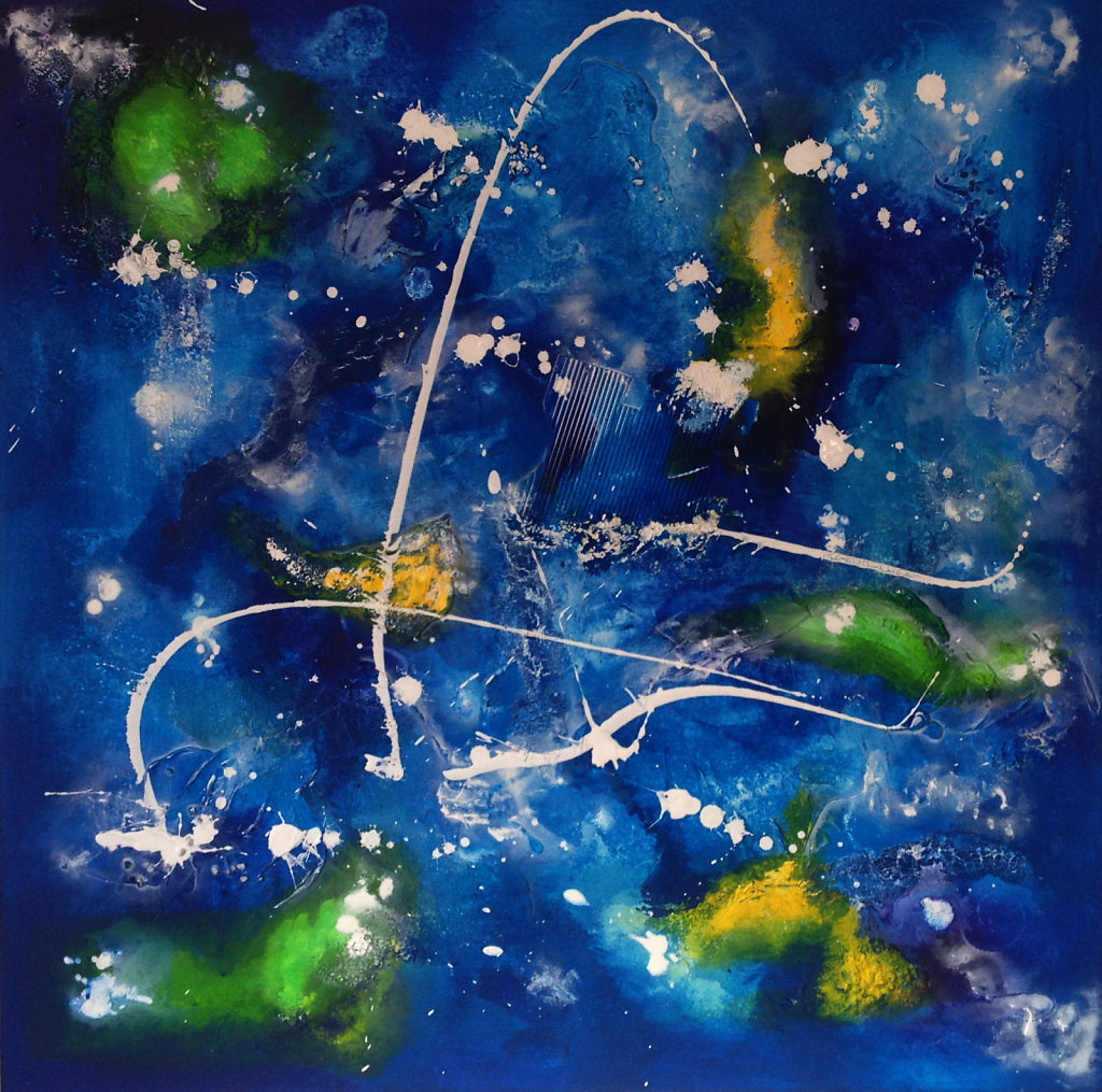 Abstrakt blau